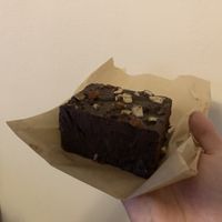 Hazelnut brownie (gf)  at Oromo Cafe - Bucktown in Chicago
