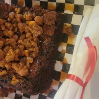 The famous brownie, with house caramel and Pecans at Beg Bakery in Scottsdale