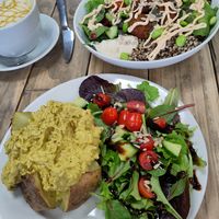 Coronation Chicken jacket potato at Vemillion in Basingstoke