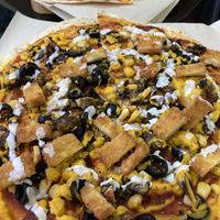 Vegan pizza!  at Future Diner in Yerevan