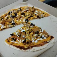 Crispy pizza at Future Diner in Yerevan