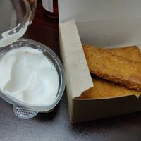Tofu sticks and mayo at Future Diner in Yerevan
