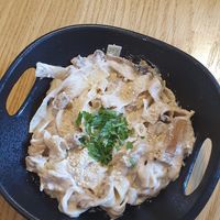 Creamy mushroom pasta 🤤 at Future Diner in Yerevan