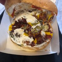 BBQ burger   at Future Diner in Yerevan