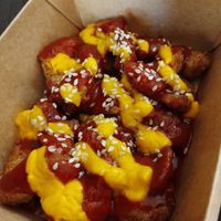 BBQ soy bites at Future Diner in Yerevan