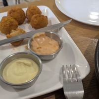 Potato puffs at Future Diner in Yerevan