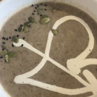 Mushroom soup  at Future Diner in Yerevan