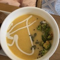 Pumpkin soup  at Future Diner in Yerevan