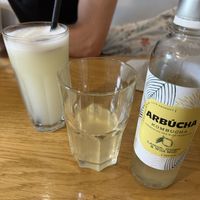 Freshly made classic lemonade and Kombucha  at Future Diner in Yerevan