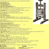 All Vegetarian, MANY vegan options. at Pacific Blues Natural Cafe & Wine Bar in Bandon