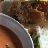 Vegan sushi burrito at Sticky Rice in Baltimore