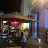 Small sign out front  at Bar Zulu in Salvador