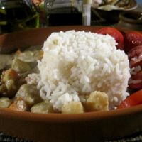 Thai Veggie Massamam Curry. Very good, but doesn't taste like a massamam curry at all. at Bar Zulu in Salvador