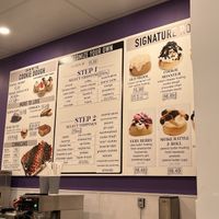 Menu  at Cinnaholic in Calgary