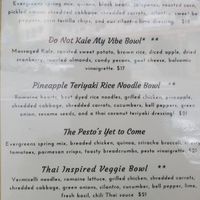 Menu at Just Dandy Apothecary & Cafe in Ketchikan
