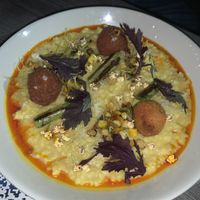 Corn Risotto (so good!!)  at Nightshade in Vancouver