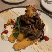 Mushrooms with polenta   at Nightshade in Vancouver