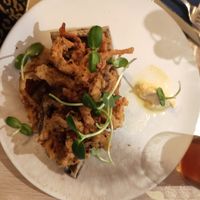 Mushroom waffles at Nightshade in Vancouver