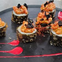 The sushi. Beautiful, but really tasty. And for the price, you don't get much. at Nightshade in Vancouver