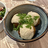 Pesto croquettes  at Nightshade in Vancouver
