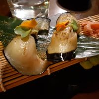 Aubergine nigiri at Unsushi in Valencia