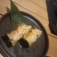 Eggplant nigiri at Unsushi in Valencia