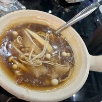 Mixed mushrooms and bamboo pulp thick soup  at Hua Seng Hong ฮั่วเซ่งฮง 和成豐 - Central Eastville in Bangkok