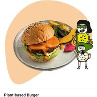 Plant based burger at Carrot & Cleaver  in Shanghai