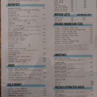 Menu at Gratitude in 