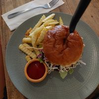Tempeh burger at Gratitude in 