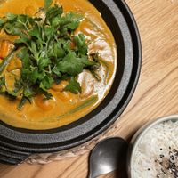 Curry vegan  at Green Spot Diagonal in Barcelona