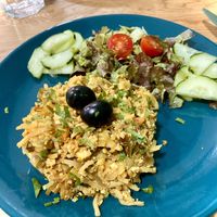 Tofu à Brás  at Paladares Vegan in Braga