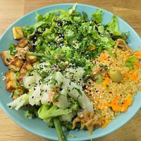 Quinoa Bowl at Paladares Vegan in Braga