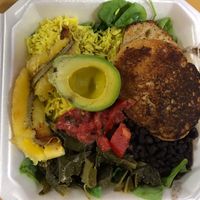 Jamaican plate   at Chef Will The Palate in Huntsville