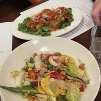 Thai vegetable salad. Vegan by default  at Yum Saap in Utrecht