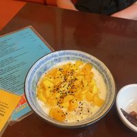 Mango sticky rice   at Yum Saap in Utrecht