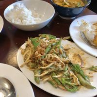 siam yam phak and massaman curry  at Yum Saap in Utrecht