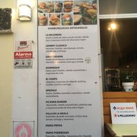 Menu (Daisy Burger is the vegan one)  at NOMADS Proper Burgers in Fuerteventura
