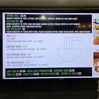 Menu  at The Pho Fix in Houston