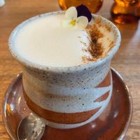 Beautiful spiced cookie latte   at The Green Canopy in Fitzroy