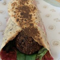 Falafel wrap  at The Green Canopy in Fitzroy