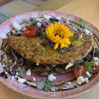 Vegan omelette   at The Green Canopy in Fitzroy