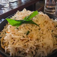 Coconut rice at Bombay to Byron in Byron Bay