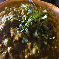 Palak subzi at Bombay to Byron in Byron Bay