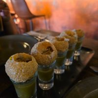 Pani puri at Bombay to Byron in Byron Bay