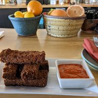 The fried cornbread at Fellow Traveler in Englewood