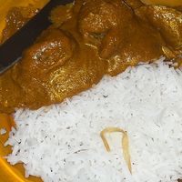 kofta curry e arroz basmati  at Curry's Culinária Indiana in Sao Paulo