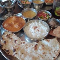 Thali delicioso at Curry's Culinária Indiana in Sao Paulo