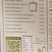 Soups at Bäckerei Wüst in Zurich