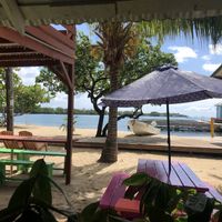 View from our table.  at The Shak - Beach Cafe in Placencia